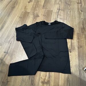 Men's Herobiker Black Thermal Set, Medium